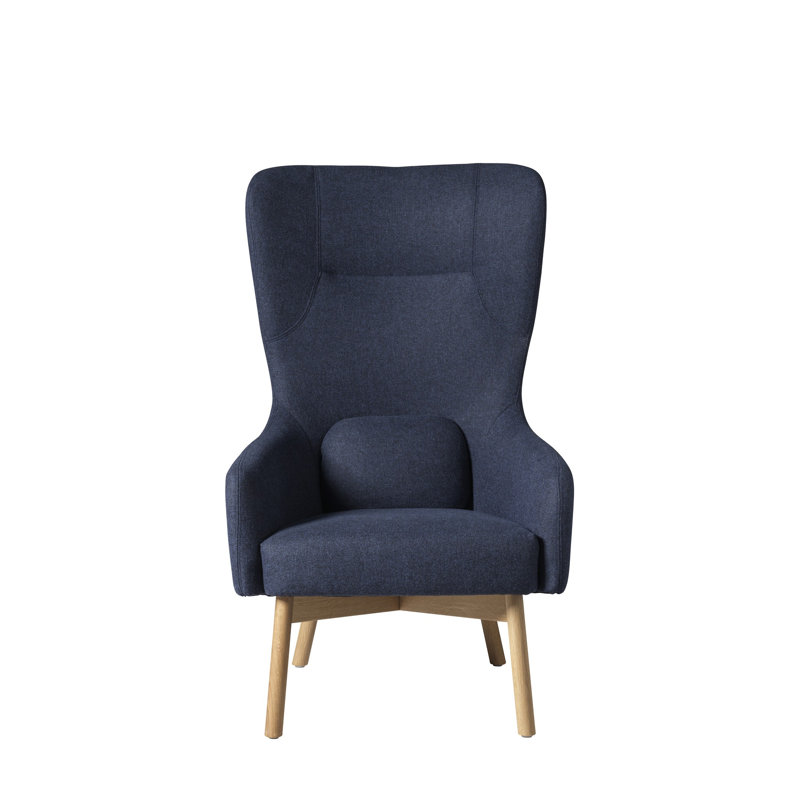 Gesja Wingback Chair, Dark Blue