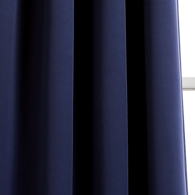 Insulated Blackout Curtain Pair, Navy, 52"W x 95"L