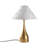 Elegant Gold Table Lamp, 19.7 x 19.7 x 26.8 Inches | Metal Body with Fabric Cap, Socket Type E27 Max 40W (Bulb Not Included) | Glamorous Design for Living Room, Bedroom, and Office, IP20 Rated-617341586