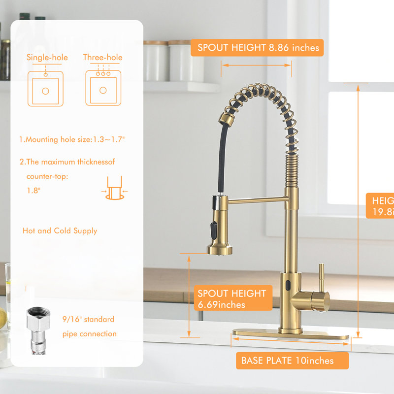Boeka Arcturus LLC Pull Down Touchless Kitchen Faucet
