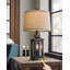 Lampe de table Tormey 23,75 po avec port USB pour salon, chambre à coucher, bureau (ampoule incluse) Tormey