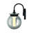 Caswell LED Sconce In Black-1618800522