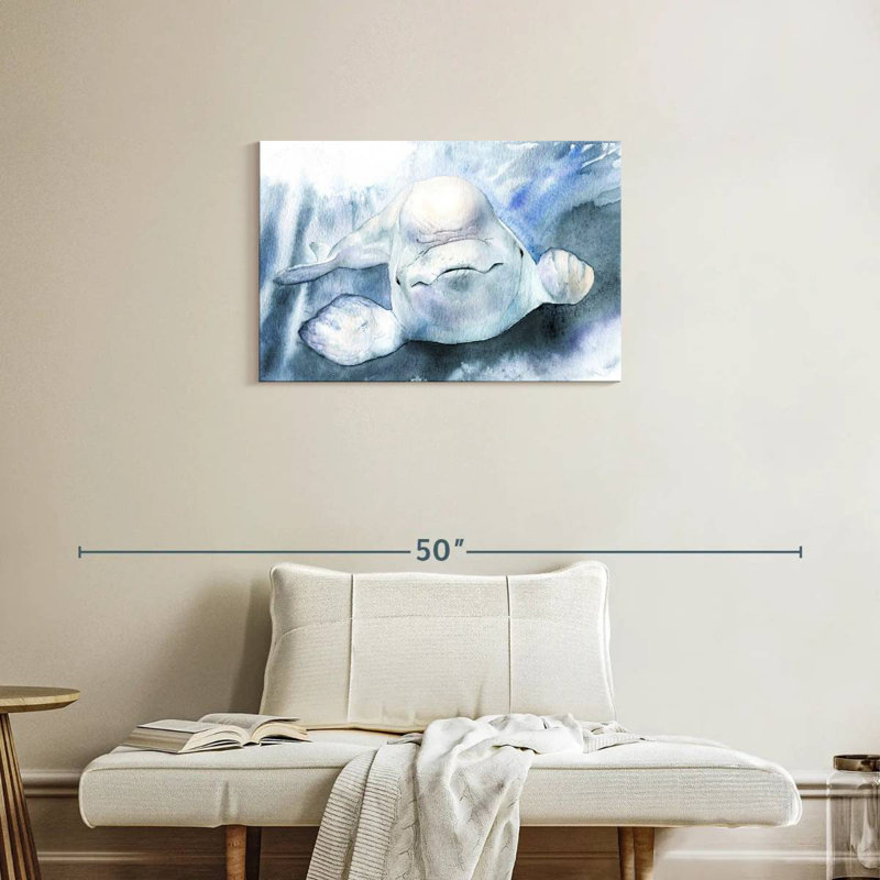 Brampt Beluga Whale, 20" H x 30" W