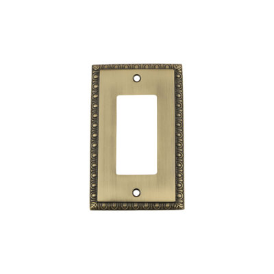 Egg and Dart 1-Gang Rocker Wall Plate