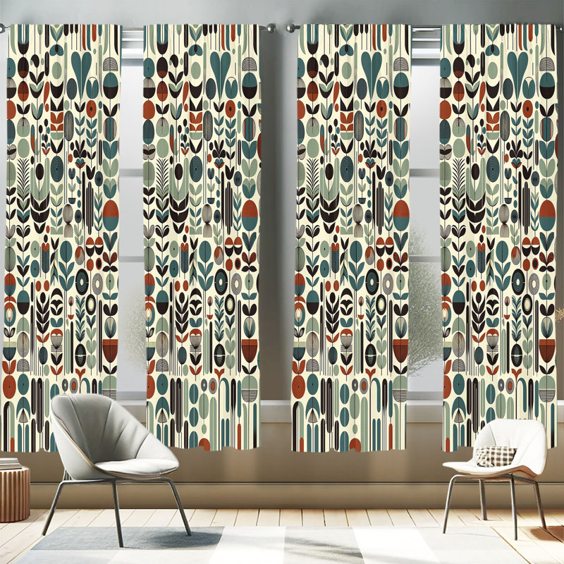 Semi Sheer Curtain, 56" W x 84" L