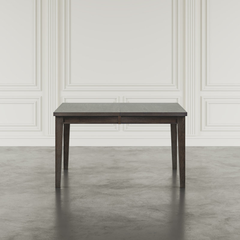 Table de salle à manger rectangulaire avec rallonge 72 po Lang Brown, Marron foncé