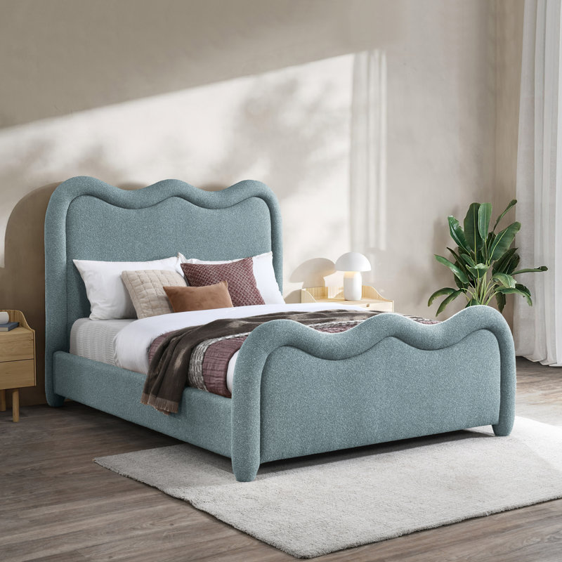 Tissu chenille Gavin, Blue Chenille Fabric, Très grand