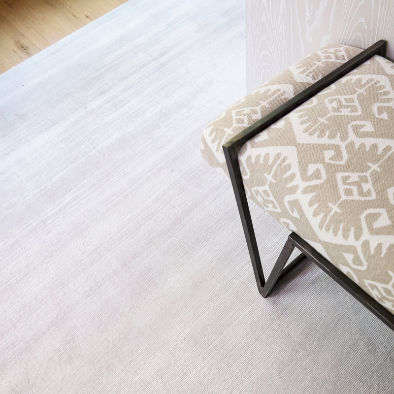 Lizette Hand-Woven Bright White Area Rug, Runner 3' x 12'
