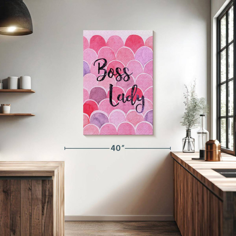 Tergel Boss Lady Typography, 39" H x 26" W