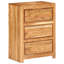  Armoire à tiroirs moyenne en bois d'acacia massif brun miel