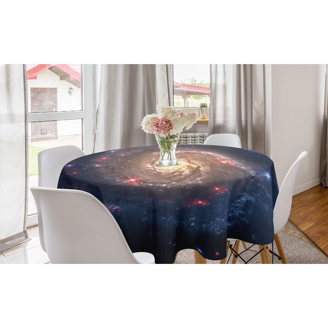 Tischdecke, Black Hole Cosmos Space, Petrolblau Pfirsich