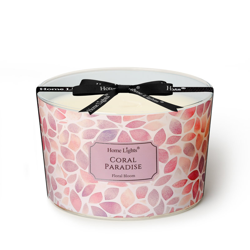 Agrume Amalfi | Bougies longue durée en cire de soja à 4 mèches - Homelights