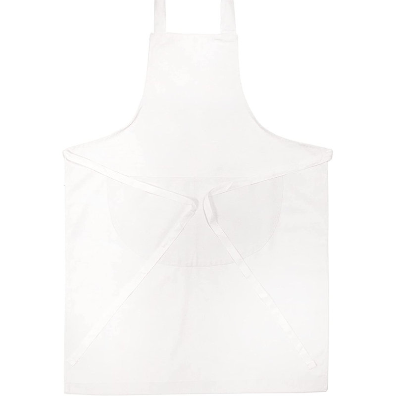 Solid Colour Cotton Bib Apron