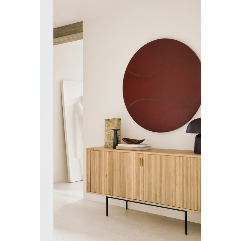 Roller Max 66.1'' W Solid Wood Sideboard, Oak