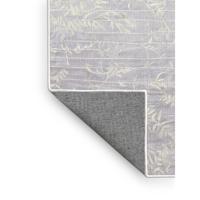Machine Washable White Area Rug, Rectangle 5' x 7'