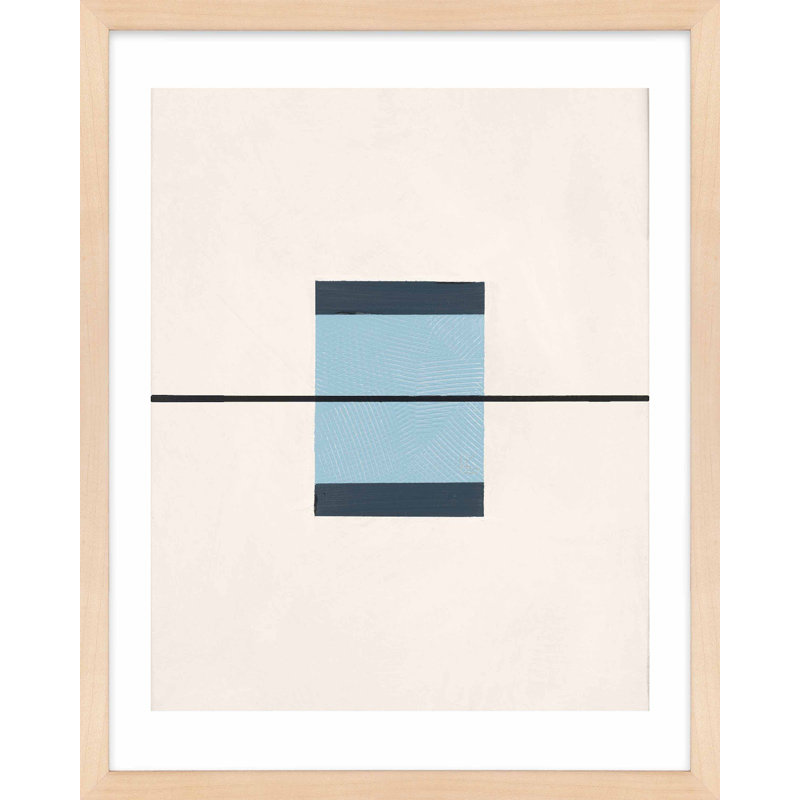Black And Blue 1 Print by Robert Kamnatnik, 20" H x 16" W x 1.25" D, Maple