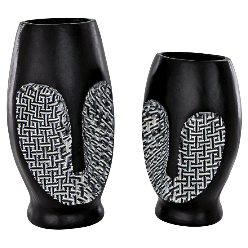 Ensemble de 2 vases cubiques