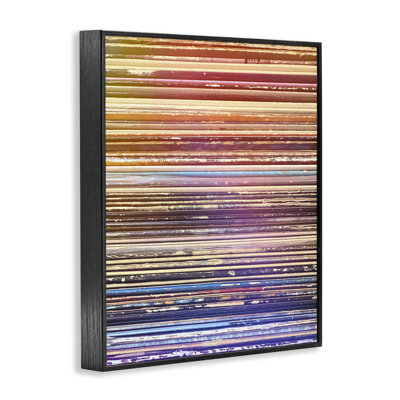  Music Album Record Edges Framed Giclee Art by Graffi*tee Studios