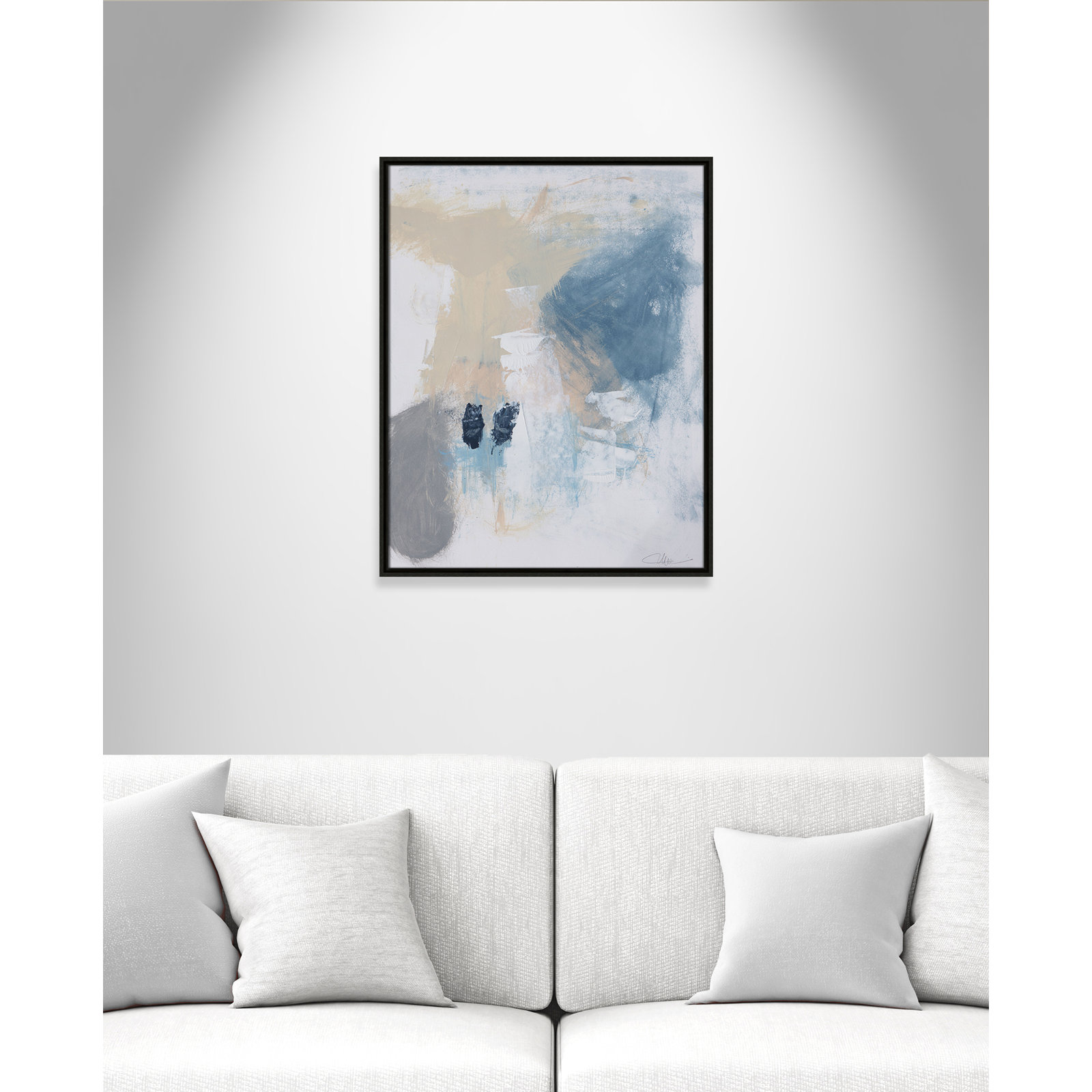 Coastal Carnival Collection "Coastal Carnival II" Print, Espresso Floater Framed Canvas, No Mat, 29.5" H x 23.5" W x 2" D