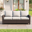 3-seater Patio Wicker Sofa Chairs with Cushions