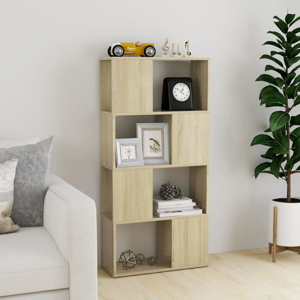 Ayad 124.5cm H x 60cm W Geometric Bookcase