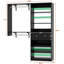  132’’ x 96'' Closet System with Wooden Drawers(Adjustable Width)-225039837