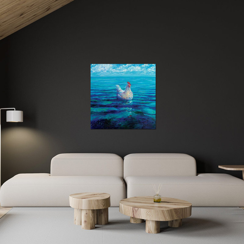 «Chicken of the Sea» par Iris Scott - impression non encadrée, H 24 po x l 24 po x P 0,25 po