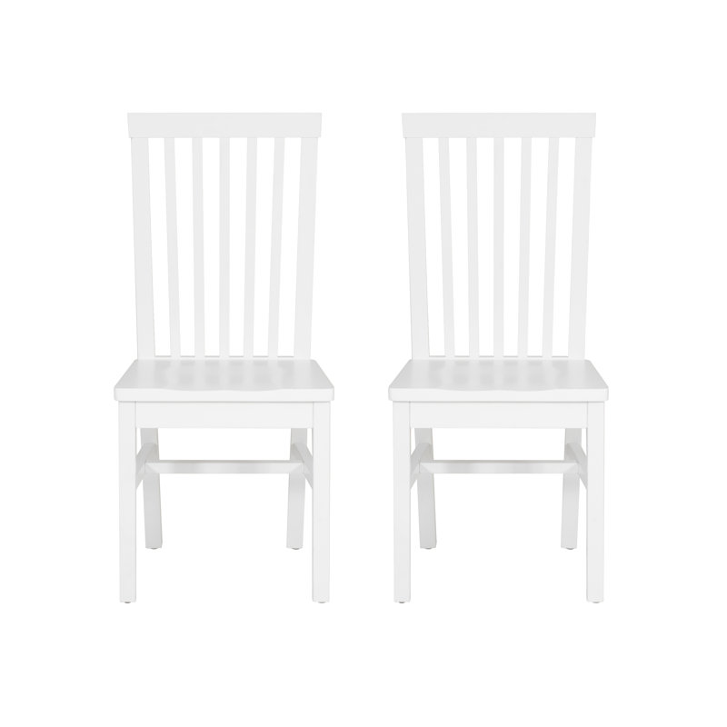 Percival 18.25'' H Solid Wood Side Chair, White