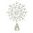 11" Glass Tree Topper