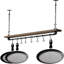 Metal/Wood Rectangle Hanging Pot Rack-846568185
