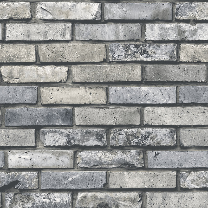 Rouleau de papier peint peint brique 33 pi x 20,5 po Iolan