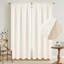 Ensemble de rideaux en lin pour chambre à coucher 2 panneaux de 84 po de longueur