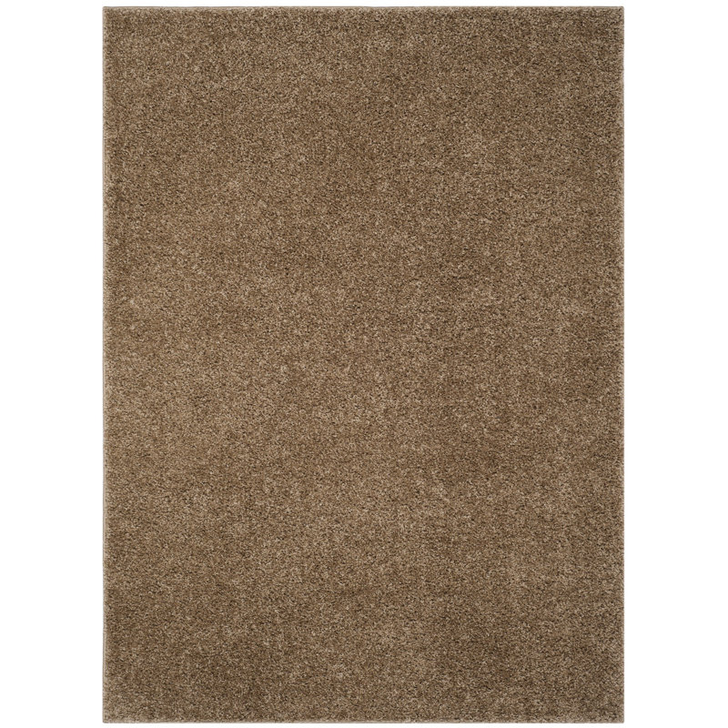 Helsel Shag Performance Machine Washable Solid Color Rug, Rectangle 3' x 5'