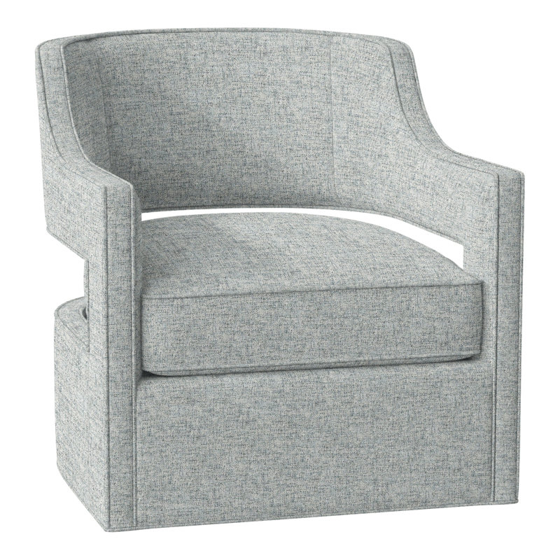 Fauteuil pivotant l 29,5 po Phoebe, Polyester platine 3160