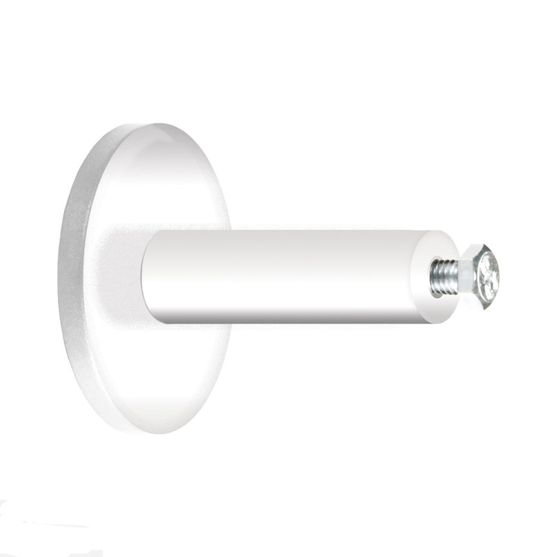 Tringle à rideaux simple Hayhurs, blanc, H 1 po x l 120 po x P 3,36 po