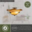 Mia Glass Semi Flush Mount