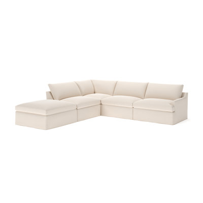 Wrenley 5-Piece Slipcovered Modular Sectional