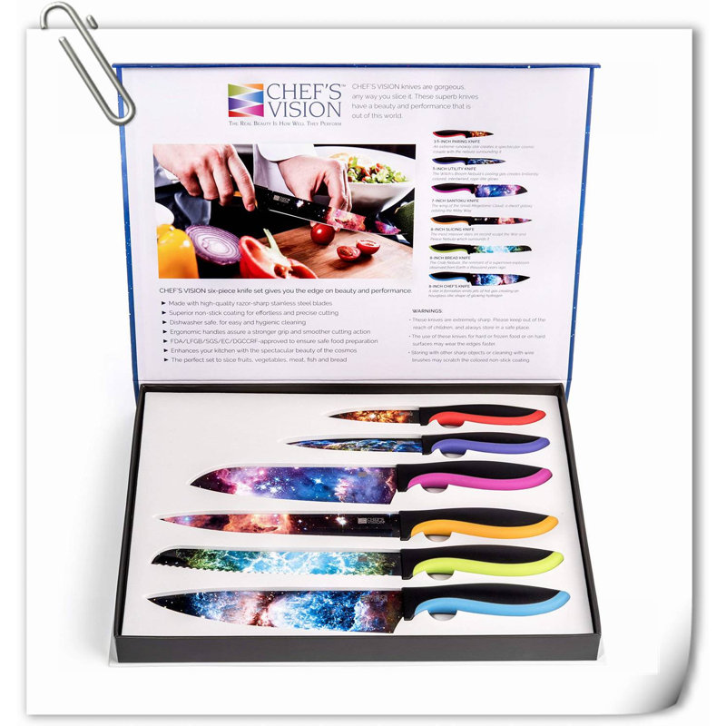 Ensemble de couteaux assortis 6 pièces Rephin