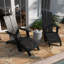 Chaise Adirondack d'extérieur avec repose-pieds Brady-88681428