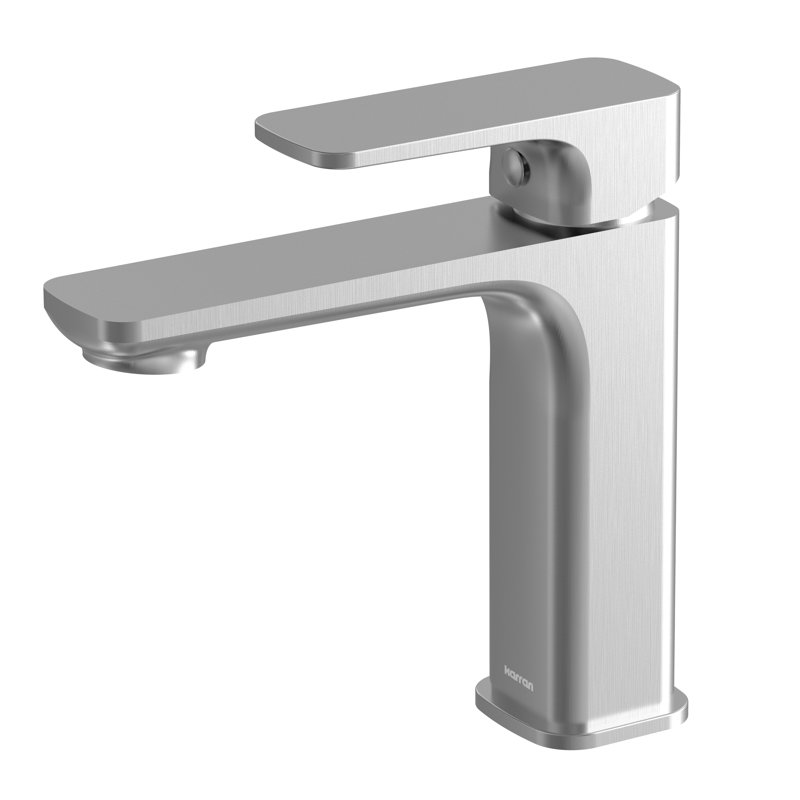 Venda Single-Hole Single-handle Bathroom Faucet with Drain Assembly, Stainless Steel