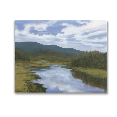 "Cloudy River Landscape", art mural par Michael Willett