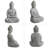 Waterloo Kaolin Clay Buddha Garden Statue