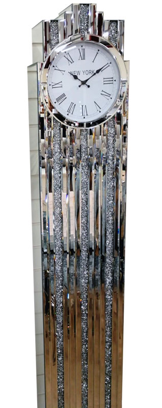 Aquila 189cm Glass Grandfather Clock