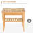 Stylish Bamboo Shower Bench with Practical Storage and Stable Structure