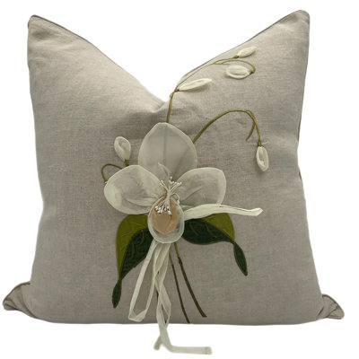 Orchidia Square Pillow Cover & Insert