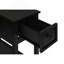 Table d'appoint, 2 niveaux, bout, lampe, table de chevet, table d'appoint, étroit, petit, tiroir de rangement, chambre à coucher, placage noir, transitionnel-2035598162-2035598169