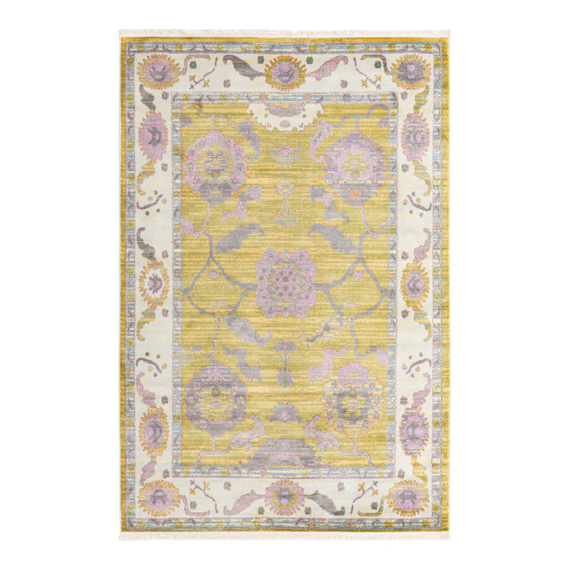 Haefner Geometric Indoor Rug, Rectangle 6' x 9'