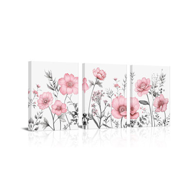 3 Piece Wrapped Canvas Wall Art