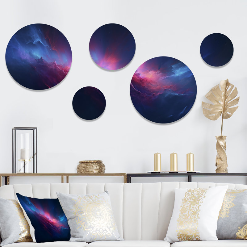 Abstract_Night_Sky_In_ The_Upper_Atmosphere I - Décoration murale abstraite en métal