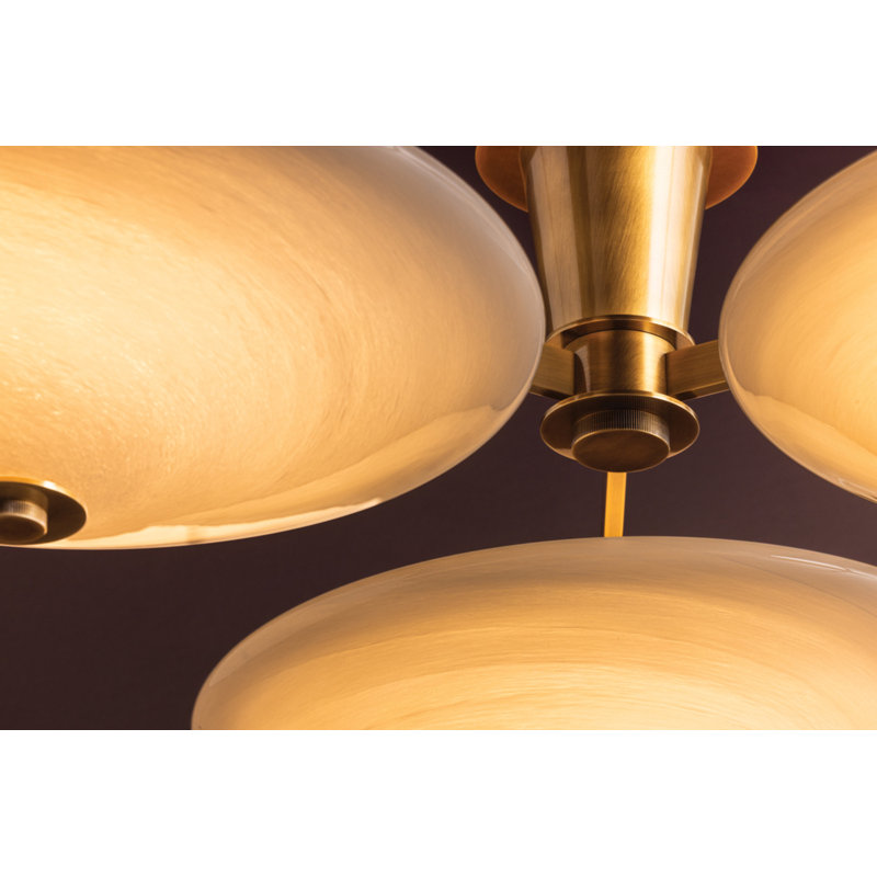 Cologne Flush Mount in Vintage Brass